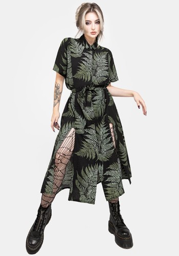 Fern midi shirt dress - fern,
