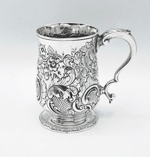 GEORGIAN SILVER MUG LONDON 1792 BATEMAN FAMILY OVERSTRUCK GEORGE GRAY