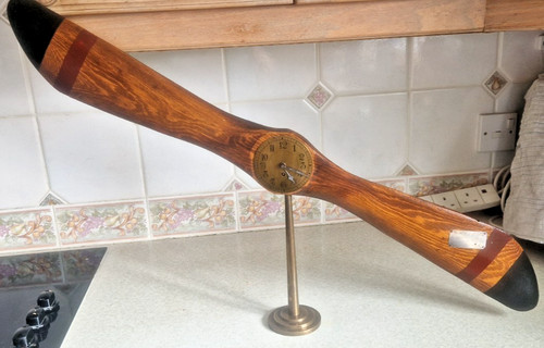 Vtg wooden 90cm airplane - ,
