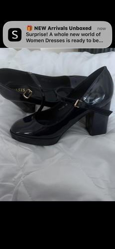 Navy patent shoes - patent, 6