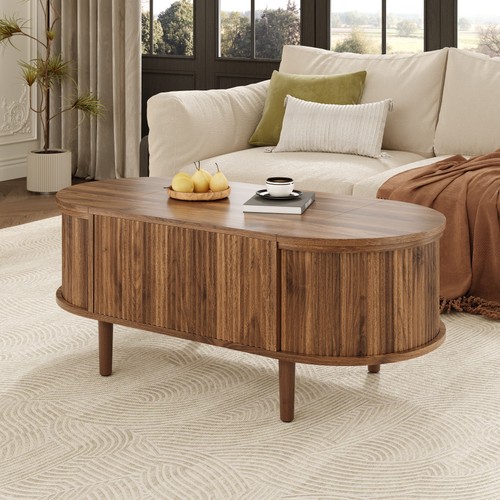 Oval lift top coffee - top, table