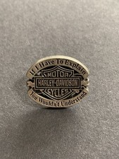 HARLEY DAVIDSON If I Have To Explain Metal Enamel Pin Badge VGC