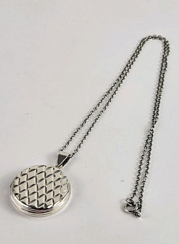 Silver photo locket - locket, pendant