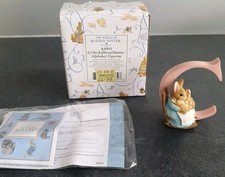 Beatrix Potter A4995 Alphabet Figurine Letter C Mrs Rabbit & Bunnies - Boxed