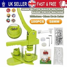 UK 58mm Button Maker Machine
