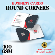 Rounded Corners Business Cards Printed Colour 400GSM  Printing Business Card