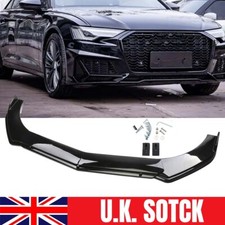 For Audi A6 RS6 C6 C7 C7.5 C8 Black Front Bumper Lip Splitter Spoiler Kit BT