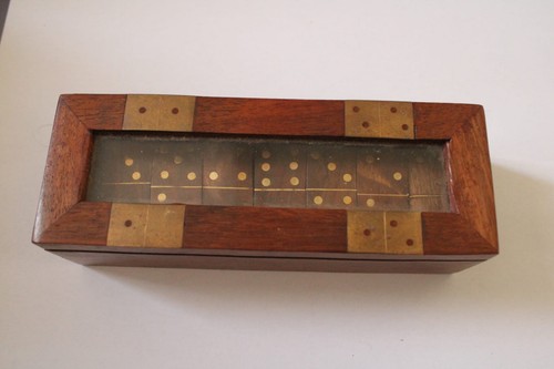 Dominoes set wooden - set, vintage
