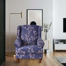 Polyester Wingback Chair Cover Washable Couch Furniture Protector Armchair