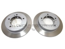FRONT 2 BRAKE DISCS SOLID