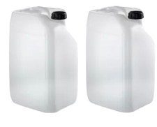 2 X 25L Litre Poly Plastic Container Jerry Can Tank Bottle Water Empty Food Safe