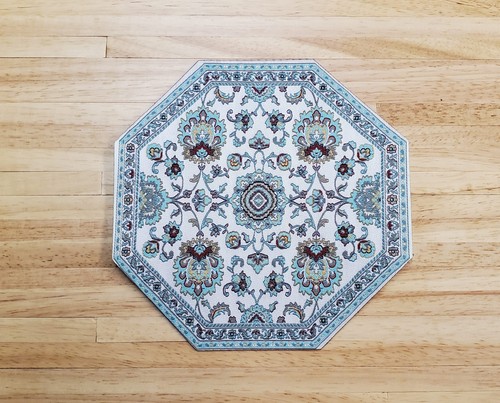 Dollhouse fabric rug octagon - dollhouse,