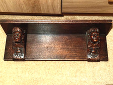 Antique  Oak Book Shelf Rack