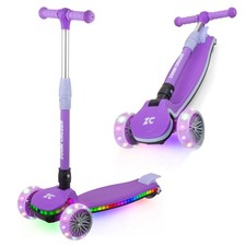 Zoom Cruzer Light Up 3 Wheel Scooter For Kids / Girls Foldable Adjustable Height
