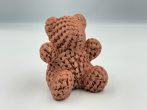 5cm artificial teddy - 8.5cm, rose