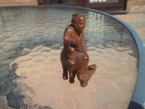 Hand carved wood netsuke - carved, old