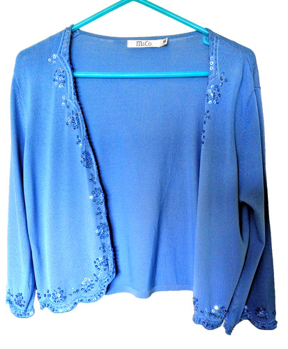Ladies blue sequined - m, co