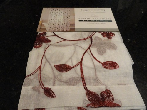 New white sheer embroider