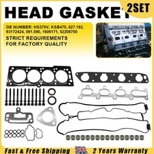 2SET HEAD GASKET & BOLTS FITS