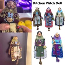 Handmade Kitchen Witch Doll Luck Companion Hanged Witch Doll Figure Decoration