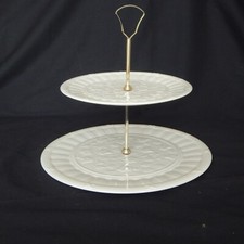 Vintage Wedgwood Classic Garden 2 Tier Cake Plate  Cream Afternoon Tea Stand