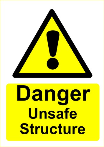 Danger unsafe structure - unsafe, &