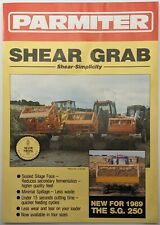 Original Parmiter Silage Shear Grab Brochure, c 1980's, SG 100, 200, 250 & 300