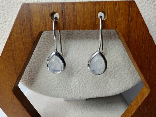Sterling silver moonstone - silver,