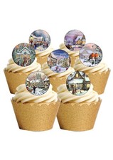 Cake toppers vintage christmas - cake,