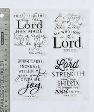 Clear rubber stamps Pray Faith