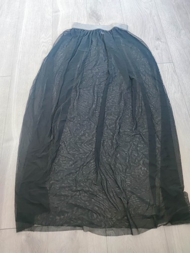Divided black tulle - black, skirt