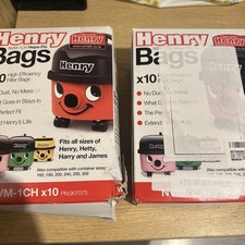 2x Henry Vacuum Filter Bags HepaFlo 10 Pack Fits Hetty James Allergy
