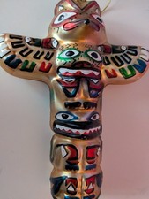 Totem Pole Christmas Ornament
