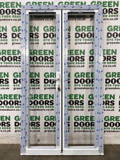 THIN NARROW FRENCH DOORS EXTERNAL WHITE ALUMINIUM EXTERIOR ALI NEW ALU PATIO