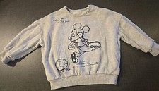 Boys 12-18 months Football Mickey Mouse top sweatshirt jumper clothes the next D
