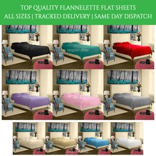 Luxury flannelette flat sheet - luxury,