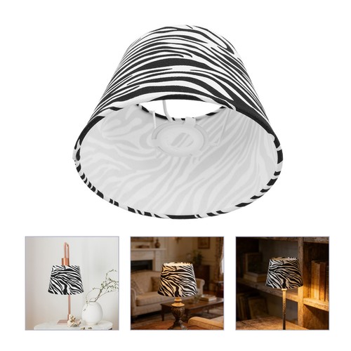 Zebra print table lamp small - zebra,