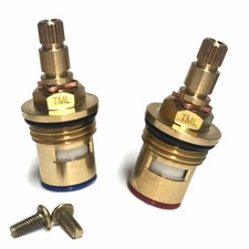 Tap Valve Cartridge Kitchen Mixer Ceramic Disc 1/4 turn B&Q 20 Teeth 1/2" x 52mm