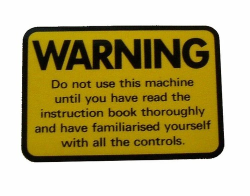 Yellow warning safety - yellow, sticker