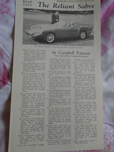 Reliant sabre liverpool daily - sabre,