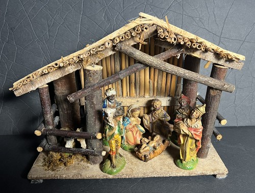 Vntg nativity scene piece - nativity, 10