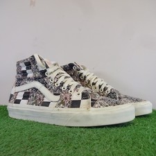 Vans Shoes Size 7 Womens Pink Hi Top Patchwork Floral Sk8er Hippy Lace Up