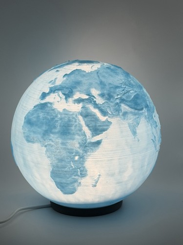 Illuminated blue white - blue, &
