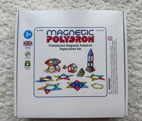 Magnetic polydron translucent - magnetic,
