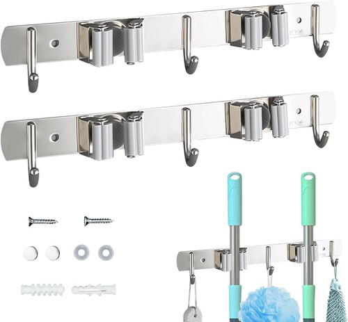 Broom holder wall mounted - broom,