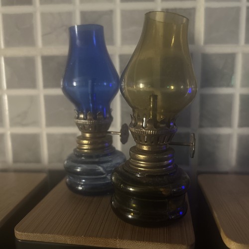 Pair vintage miniature - miniature, blue