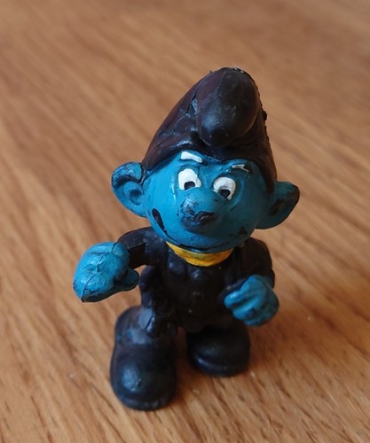 Vintage chimney sweep smurf - chimney,