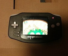Black Game Boy Advance GBA with IPS Backlight Backlit LCD MOD Console