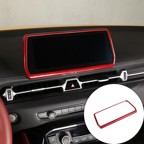Red carbon fiber console - carbon,