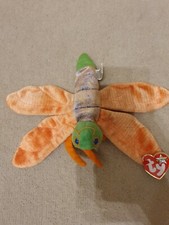 TY Retired Glow The Glow Worm Beanie Baby Pre Owned Good Condition With Tag